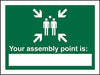 Safe Procedure Sign Your Assembly Point Is Plastic 20 x 30 cm