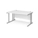 Dams International Wave Desk MC14WLSWH 1,400 x 725 x 800 - 990 mm