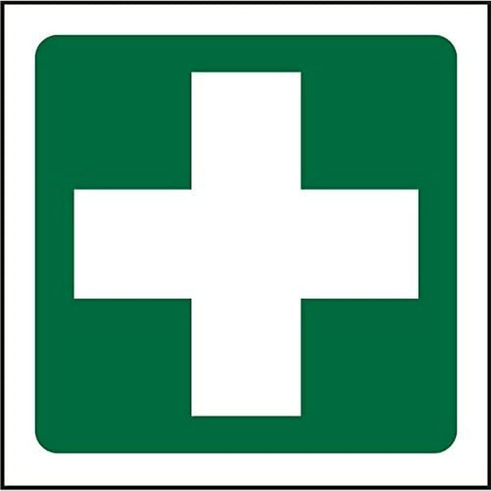 First Aid Cross Sign Plastic 20 x 20 cm