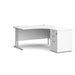 Dams International Desk with Pedestal EBS14RWH 1,400 x 1,626 x 725 mm