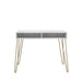 Novogratz Desks 9618891COMNUK White Marble 1,028.7 (W) x 549.9 (D) x 772.2 (H) x 772.2 - 772.2 (H) mm