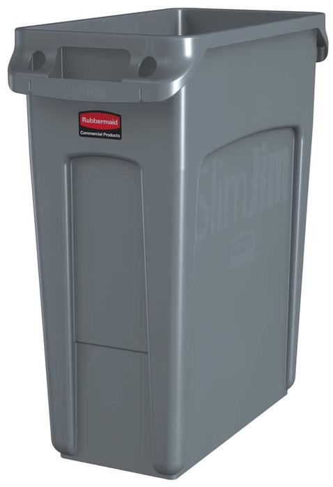 Rubbermaid Waste Bin Slim Jim Grey 27.9 x 55.8 x 63.5 cm