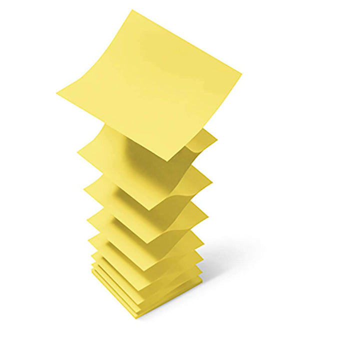 Post-it Z Notes 76x76mm 100 Sheets Canary Yellow (Pack 12) R330 CY 7100290167