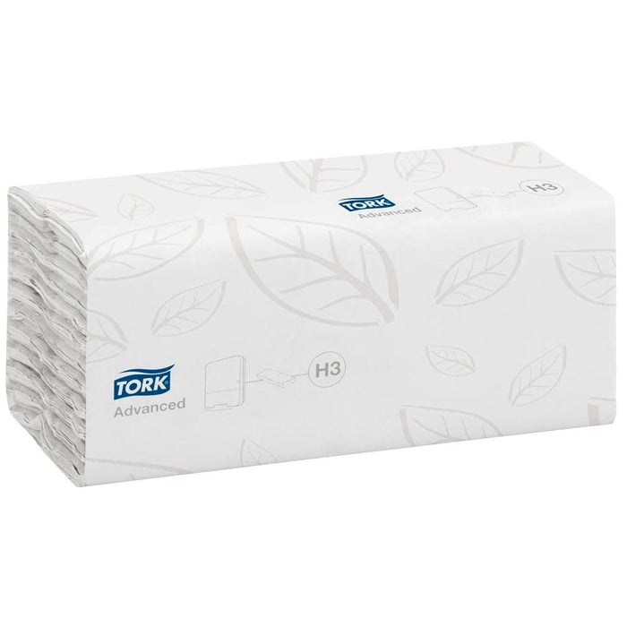 Tork Advanced Recycled 100% Hand Towels H3 C-Fold White 2 Ply 290265 20 Packs of 128 Sheets