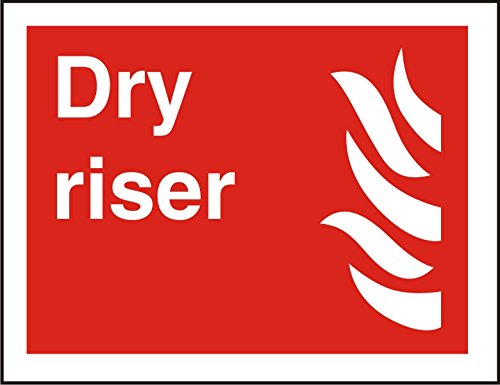 Fire Sign Dry Riser Self Adhesive Vinyl 15 x 20 cm