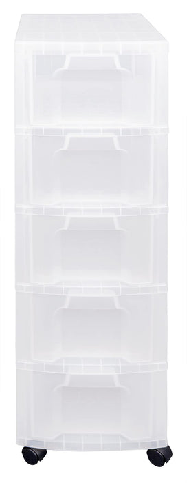 Really Useful Box Storage Box ST5X12CCB 5X12 L Transparent PP (Polypropylene) 30 x 42 x 100.5 cm