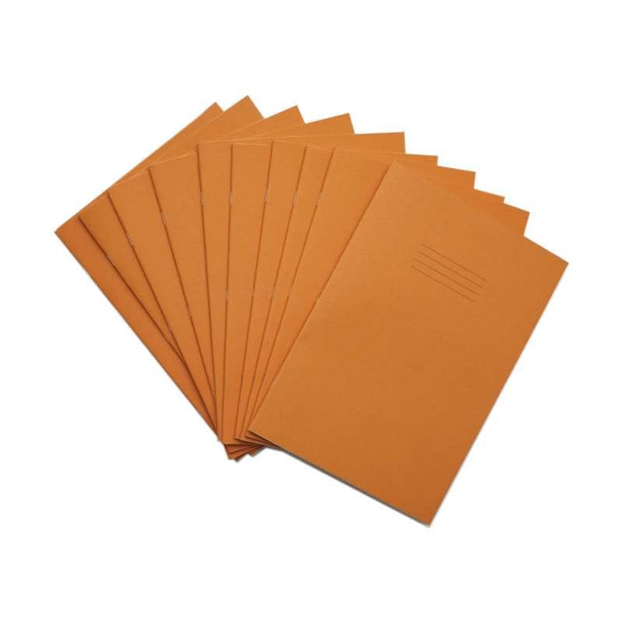 Rhino A4 Exercise Book 32 Page 10mm Squared Orange (Pack 100) - VDU014-155-6