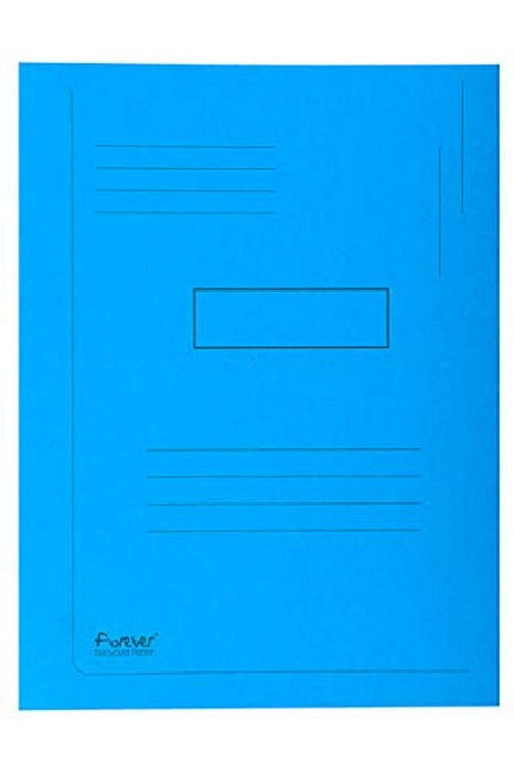 Exacompta 2 Flap Folder 445006E A4 Bright Blue Cardboard 24 x 32 cm Pack of 50