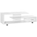 HOMCOM TV Stand Particleboard White 135 x 35 x 41.7 cm