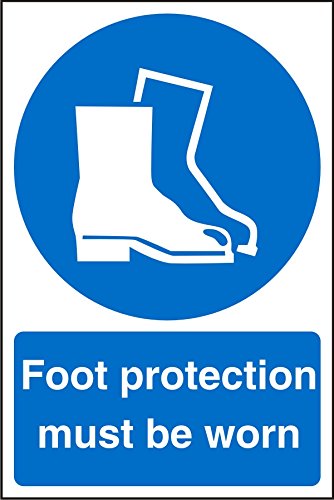 Mandatory Sign Foot Protection Plastic 60 x 40 cm