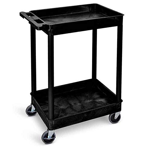 Mpps 2 Shelf Uprights Trolley Black