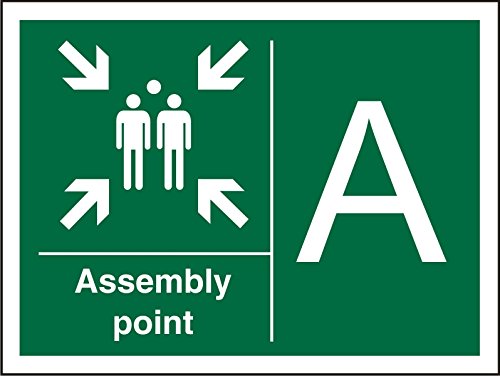 Safe Procedure Sign Assembly Point A Plastic 20 x 30 cm