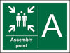 Safe Procedure Sign Assembly Point A Vinyl 20 x 30 cm