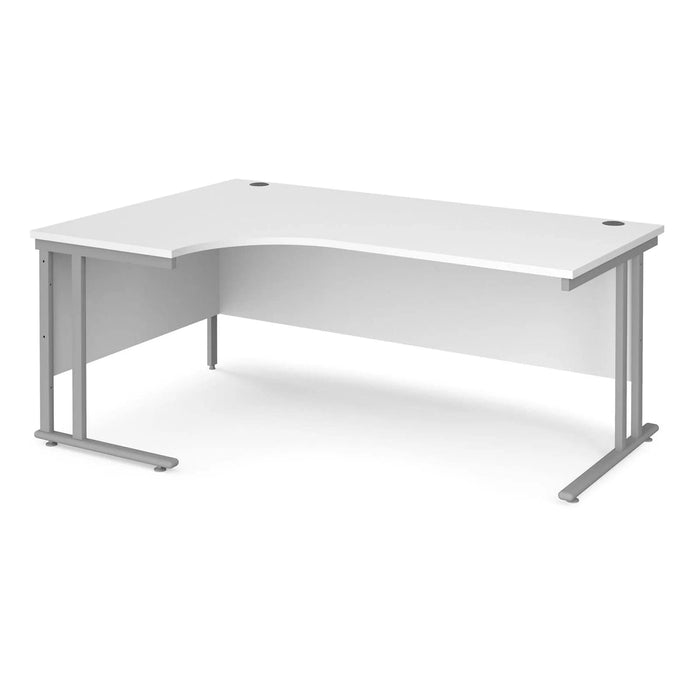 Dams International Left Hand Ergonomic Desk MC18ELSWH 1,800 x 1,200 x 725 x 800 - 990 mm