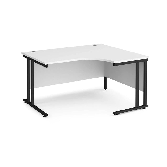 Dams International Right Hand Ergonomic Desk MC14ERKWH 1,400 x 1,200 x 725 x 800 - 990 mm