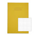 Rhino A4 Exercise Book 32 Page 7mm Squared Yellow (Pack 100) - VDU014-100-6