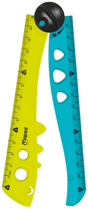 Maped Croc Croc Foldable Ruler Plastic Assorted 22 cm