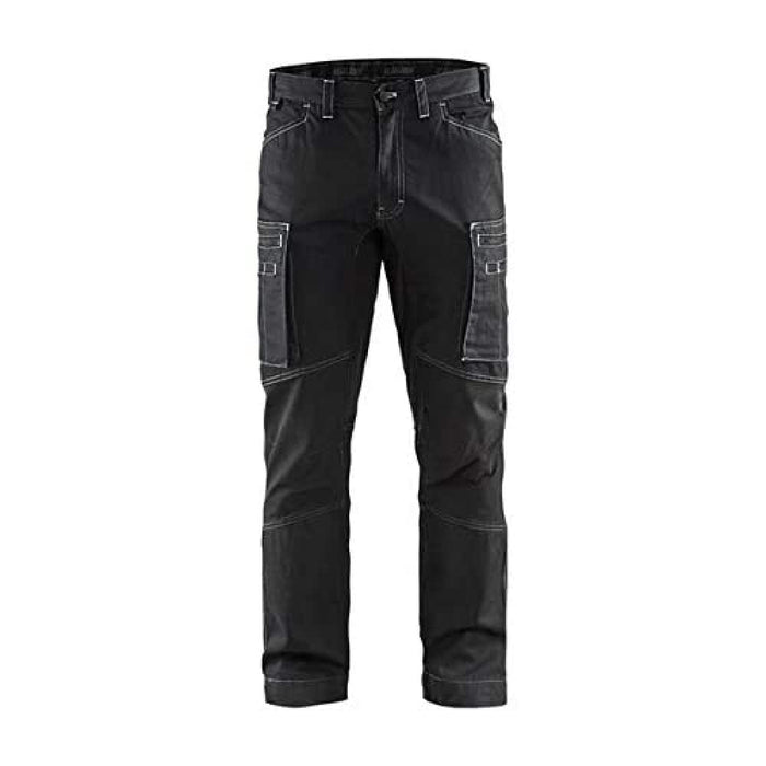 BLÅKLÄDER Trousers 14591142 Cottone, PA (Polyamide) Black Size 40R