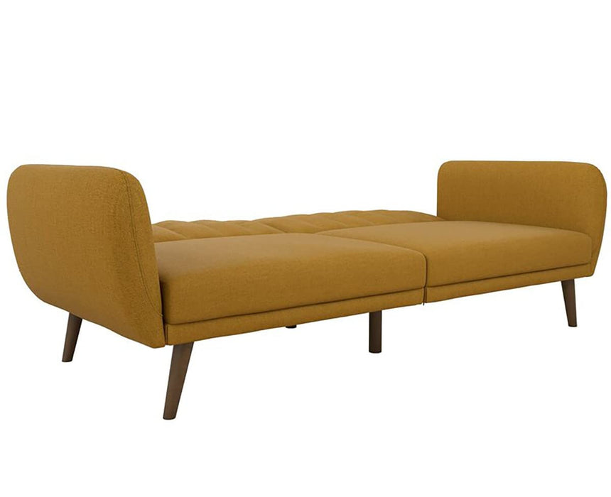 Novogratz 3 Seat Sofa MUSTARD LINEN Linen 2,070.00 (W) x 800.00 (D) x 876.00 (H) mm