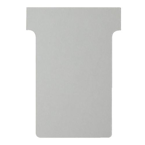 Nobo T-Cards Size 2 T-Cards Grey 6 x 8.5 cm Pack of 100