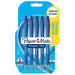 PaperMate FlexGrip Ultra Retractable Ballpoint Pen 0.5 mm Blue Pack of 5