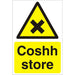 Warning Sign Coshh Store Fluted Board 30 x 20 cm
