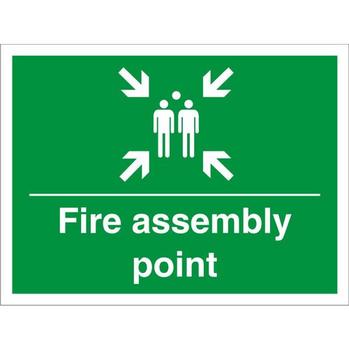 Construction Sign Assembly Point PVC 30 x 40 cm
