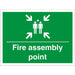 Construction Sign Assembly Point PVC 45 x 60 cm