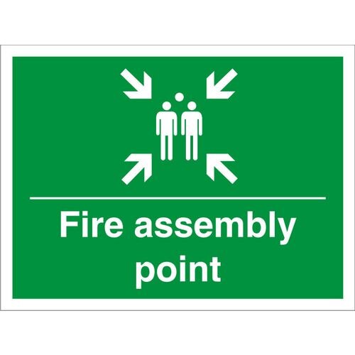 Construction Sign Assembly Point Fluted Board 45 x 60 cm
