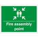 Construction Sign Assembly Point Fluted Board 45 x 60 cm