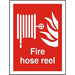 Fire Sign Fire Hose Vinyl 20 x 15 cm