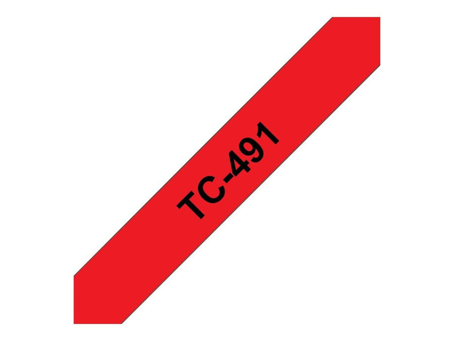 Brother - Black on red - Roll (0.9 cm) laminated tape - for P-Touch PT-2000, PT-3000, PT-500, PT-5000, PT-8