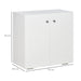 HOMCOM Storage Cabinet White 390 x 700 mm