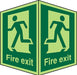 Fire Exit Sign Fire Exit Plastic 12 x 15 cm