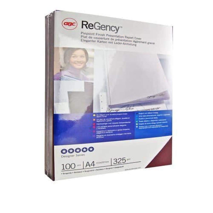 GBC Regency Binding Cover A4 325 gsm Black Pack of 100