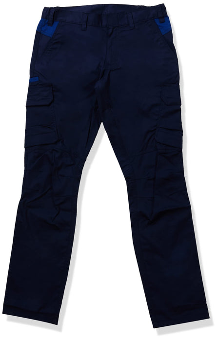 BLÅKLÄDER Trousers 14441832 Cotton, Elastolefin, PL (Polyester) Navy Blue, Cornflower Blue Size 34L