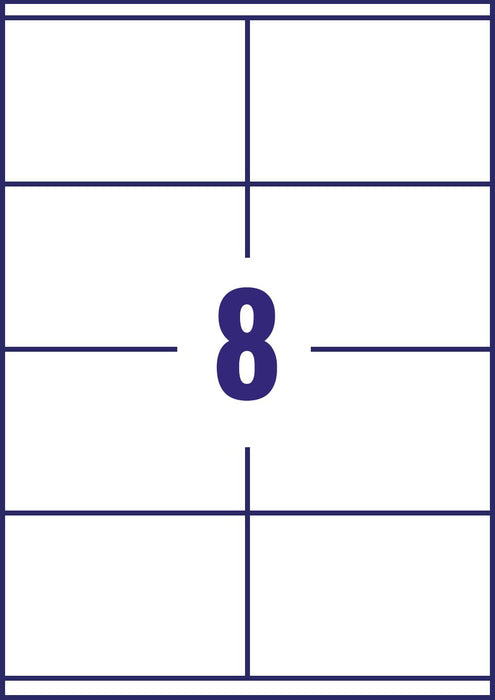 Avery Laser Address Labels L7165B-100 Yes A4 White 6.77 x 9.91 cm 100 Sheets of 8 Labels