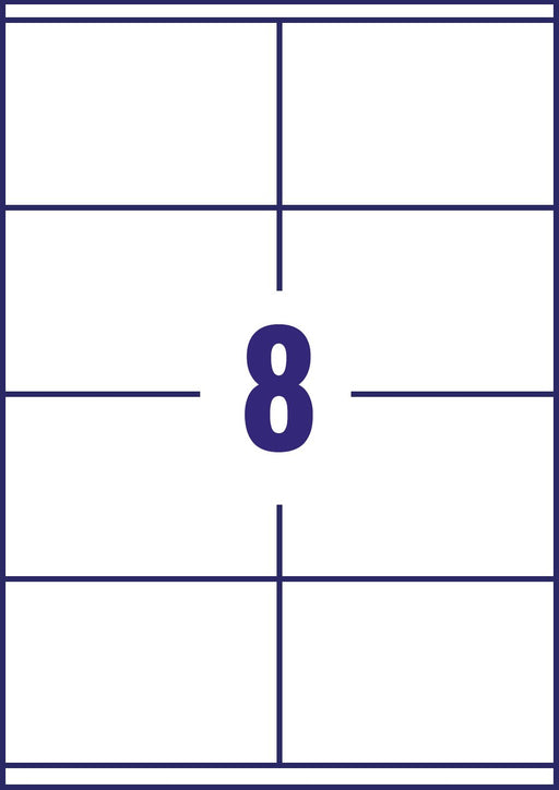 Avery Laser Address Labels L7165B-100 Yes A4 White 6.77 x 9.91 cm 100 Sheets of 8 Labels