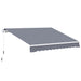 OutSunny Manual Retractable Awning, size (4m x3m)-Grey