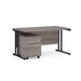 Dams International Straight Desk with 2 Drawer Pedestal SBK214GO 1,400 x 800 x 725 mm
