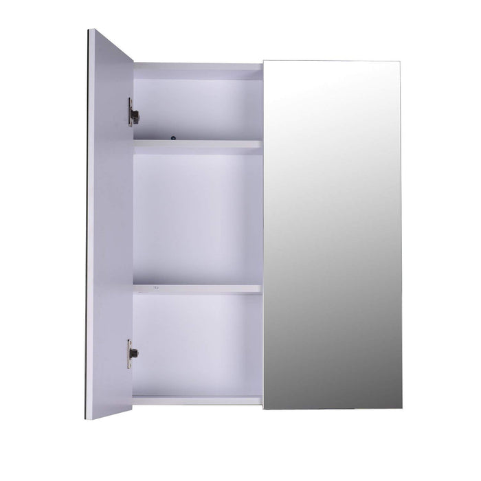 HOMCOM Mirror Cabinet 811-032 Glass, MDF White 600 mm x 150 mm x 750 mm
