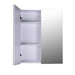 HOMCOM Mirror Cabinet 811-032 Glass, MDF White 600 mm x 150 mm x 750 mm