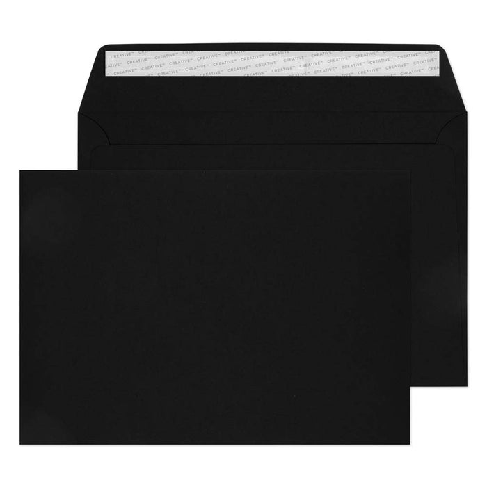 Creative Senses Coloured Envelope C4 324 (W) x 229 (H) mm Adhesive Strip Black 140 gsm Pack of 125
