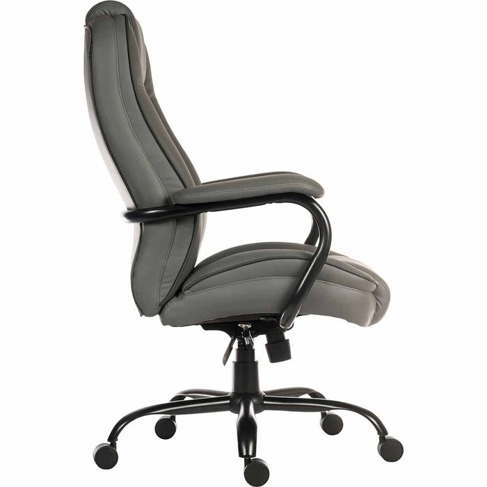 Goliath Duo Heavy Duty Bonded Leather Faced Executive Office Chair Grey - 6925GREY