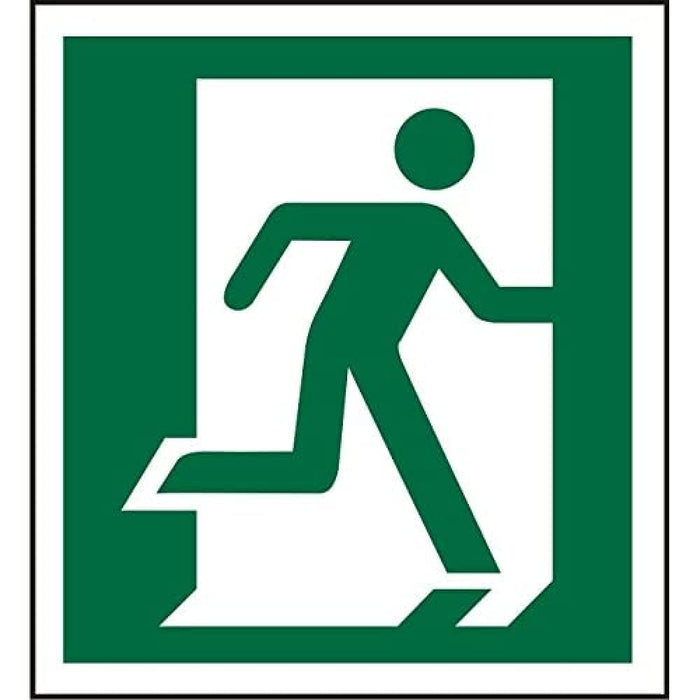 Fire Exit Sign Right Arrow Plastic 15 x 15 cm