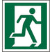 Fire Exit Sign Right Arrow Plastic 15 x 15 cm