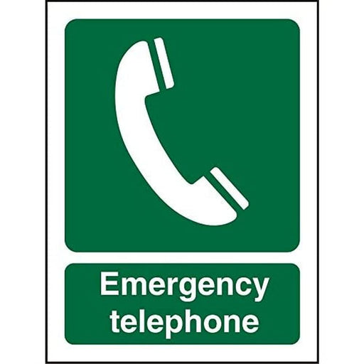 First Aid Sign Telephone Plastic 30 x 20 cm