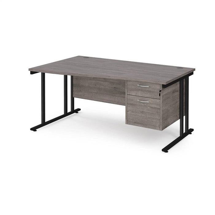 Dams International Wave Desk MC16WLP2KGO 1,600 x 725 x 800 - 990 mm