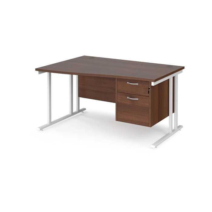 Dams International Wave Desk MC14WLP2WHW 1,400 x 725 x 800 - 990 mm