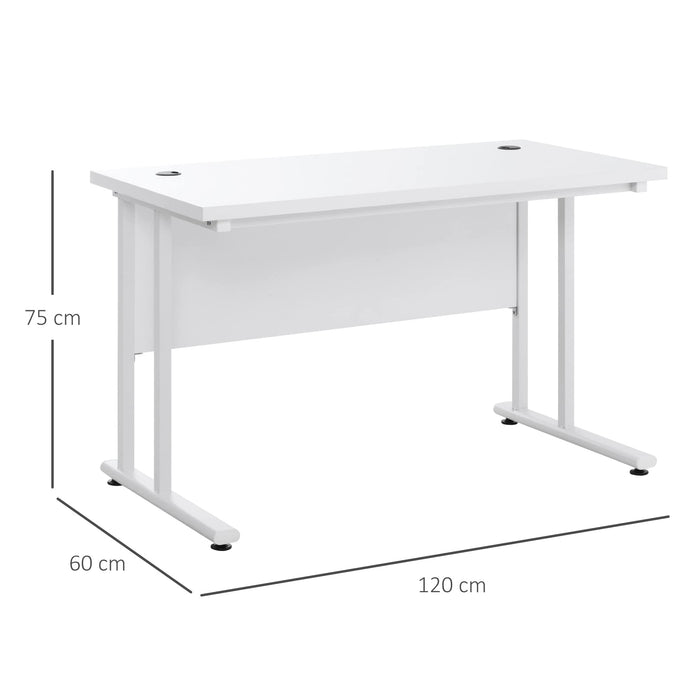 HOMCOM Writing Desk White 600 x 750 mm